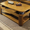 Steve Silver Primo 48x27 Lift Top Cocktail Table in Oak