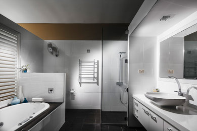 Example of a trendy bathroom design in Townsville