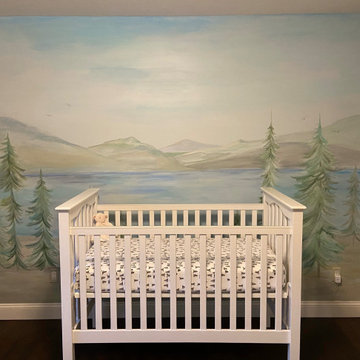 Baby Nursery Lake Mural