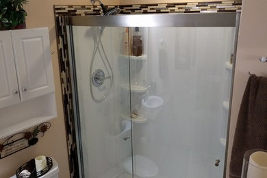 Shower with Tile Trim