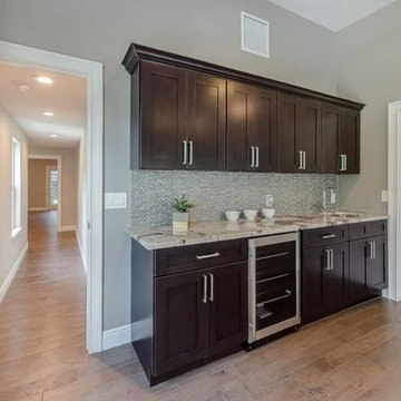 Shaker white and espresso cabinets - Woodlynne Investment Home