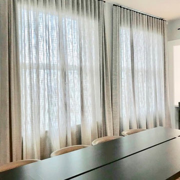 TriBeCa Condo - Motorized shades and Drapery