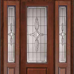 Prehung Side lights-Transom Door 96 Fiberglass Marsais 3/4 Lite - Front Doors