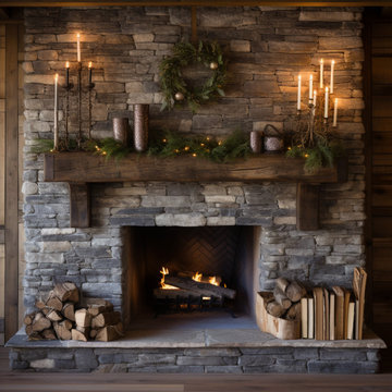 Gorgeous Fireplace Mantels with Wooden Corbels