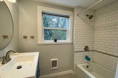 Transitional bathroom photo in Portland