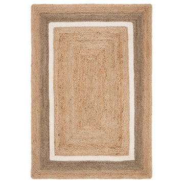 Safavieh Vintage Leather Collection NF883B Rug, Natural/Grey/Ivory, 2' X 3'