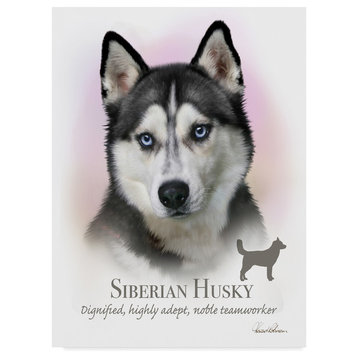 "Siberian Husky" by Howard Robinson, Canvas Art