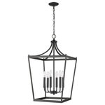 Acclaim Lighting - Kennedy 6-Light Matte Black Chandelier - A Classic Shape With An Open Cage Design. Kennedy Is As Versatile As It Is Beautiful. A Matte Black Finish With Complementing Candlestick Tapers.