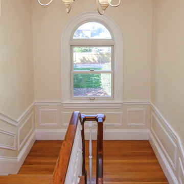 New Windows in Pretty Stairwell - Renewal by Andersen New Jersey / NYC