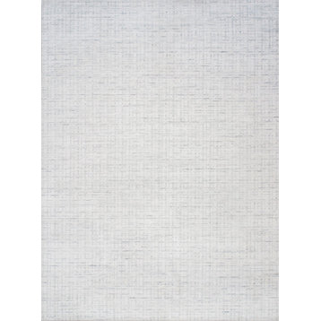 Pasargad Slate Collection Hand-Loomed Bsilk&wool Area Rug- 6' 0" X  9' 0"