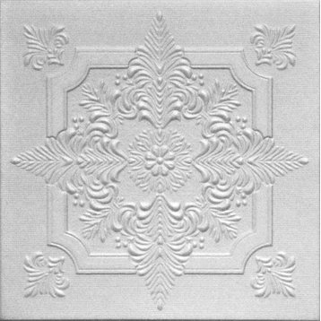 20"x20" Styrofoam Glue Up Ceiling Tiles, R29W Plain White