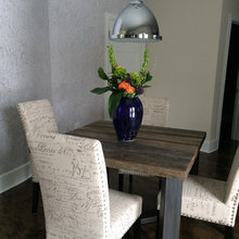 Antique grey barn wood custom table