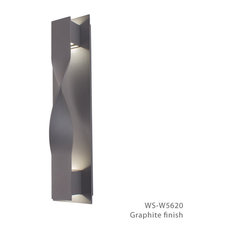Modern Forms Twist LED Wall Light, Graphite