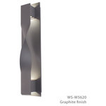 Modern Forms - Modern Forms Twist LED Wall Light, Graphite - Dramatically illuminated curvature. A multi-dimensional metal wall sculpture captivates from various directions in luxurious exterior and interior environments. The fluid hardware reveals a beautiful play of light and shadow within and architectural wall grazing without.