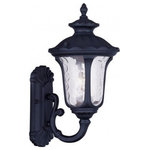 Livex Lighting - Livex Lighting 7850-14 Oxford - One Light Outdoor Wall Lantern in Oxford Style - Oxford 1 Light Outdo Textured Black Clear *UL: Suitable for wet locations Energy Star Qualified: n/a ADA Certified: n/a  *Number of Lights: 1-*Wattage:100w Medium Base bulb(s) *Bulb Included:No *Bulb Type:Medium Base *Finish Type:Textured Black