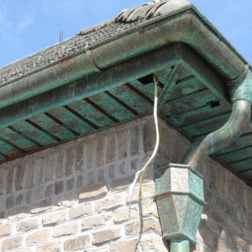 6" Copper Half Round Gutter