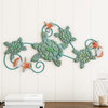 Sea Turtles 3D Wall Art with Shells and Starfish by Lavish Home