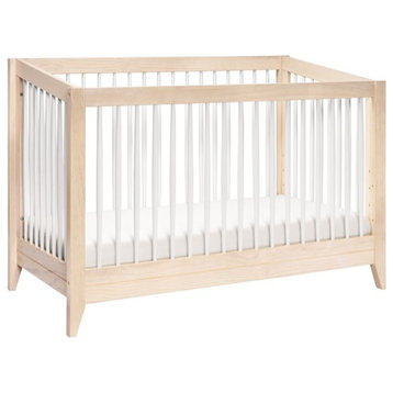 Sprout 4-in-1 Convertible Crib & Toddler Bed Conversion Kit Washed Natural/White