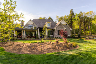 Inspiration for a craftsman exterior home remodel in Other