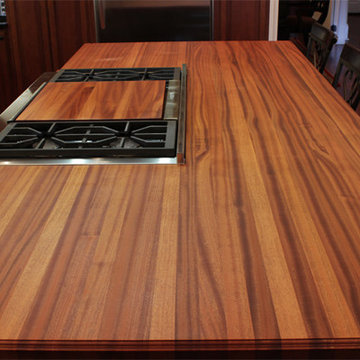 Sapele Butcher Block Island Top