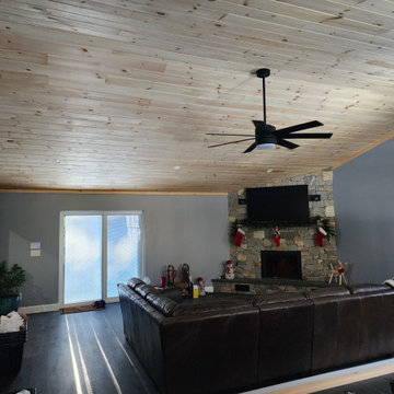 Fryeburg Addition- New England Family Room Addition, Traditional Yet Rustic