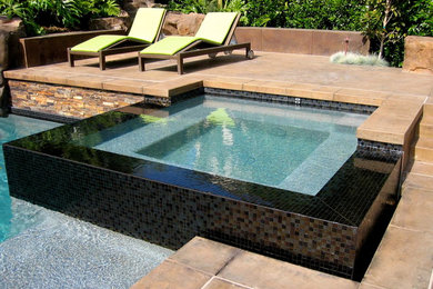 Trendy pool photo in Orange County