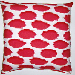Cheeky ikat printed organic cotton pilow cover - Products