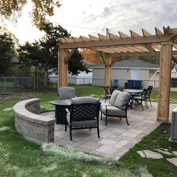 Belgard Paver Patio with Seat Wall, La Grange Park, IL Patio Builder
