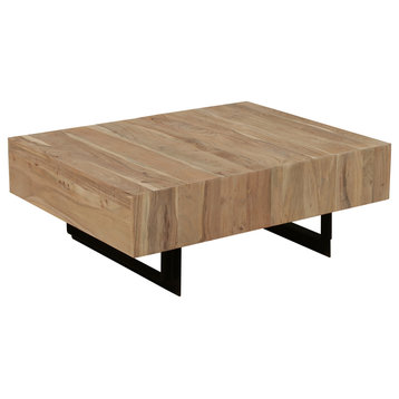 Glide Coffee Table, Natural Walnut