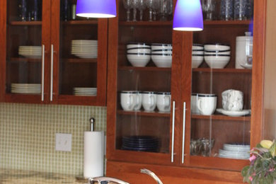Inspiration for a contemporary kitchen remodel in Boston