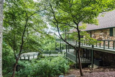 Deck - rustic deck idea in Atlanta