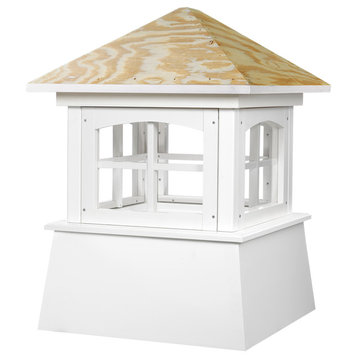 Brookfield Vinyl Cupola With Wood Roof, 36"x49"