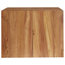 Teak Wall-Mounted Bathroom Vanity Unit, 80 cm