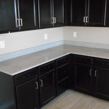 Kitchen Perimeter with Pebble Beach Granite Countertops