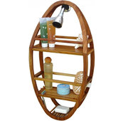 Evideco Hanging Almond Green Shower Caddy Organizer Plastic Basket