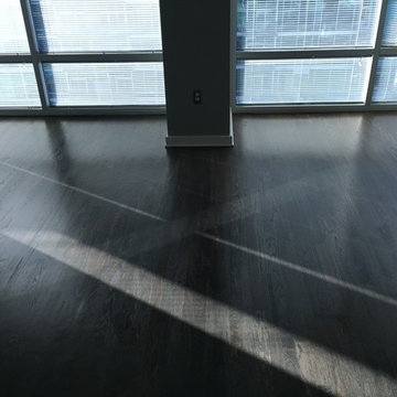 Gray hardwood floors