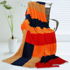 Onitiva - New Day Soft Coral Fleece Patchwork Throw Blanket (59"-78.7")
