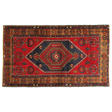 Vintage Anatolian Collection Hand-Knotted Lamb's Wool Area Rug- 3' 8"x 6' 3"