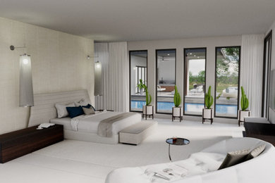 Example of a minimalist home design design in Other