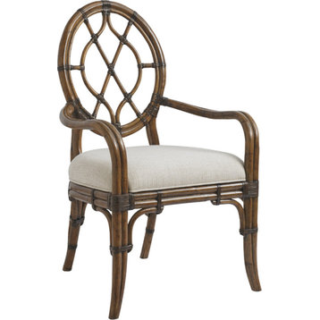 Cedar Key Oval Back Arm Chair - Natural