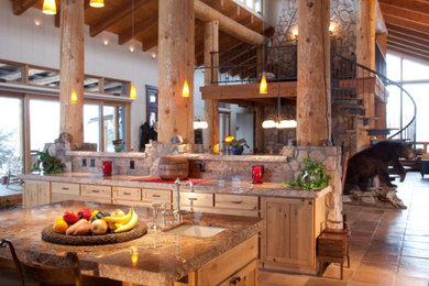 Inspiration for a transitional home design remodel in Other