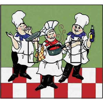 Three Chefs Double Toggle Peel and Stick Switch Plate Cover: 2 Units