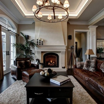 Stone Fireplace Mantel: Completed Stage