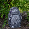 15" Gray Standing Hedgehog Outdoor Garden Statue