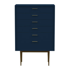 Logun Ash Chest of Drawers, Navy Blue