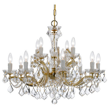 Maria Theresa 12 Light Clear Crystal Chandelier