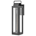 Hinkley - Hinkley 2845BK-LL Sag Harb, 1 Light Large Outdoor Wall in Traditional - Sag Harbor unites updated elements with time-testeSag Harbor 1 Light L Black Clear Glass *UL: Suitable for wet locations Energy Star Qualified: n/a ADA Certified: n/a  *Number of Lights: 1-*Wattage:100w Incandescent bulb(s) *Bulb Included:No *Bulb Type:Incandescent *Finish Type:Black