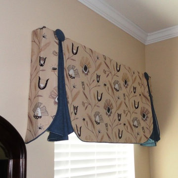 Soft valances on board or pole