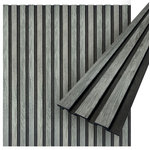 CONCORD WALLCOVERINGS - Waterproof Slat Panel, Classic Grey, Pack of 6 - Concord Panels Design: Our wall panels offer countless possibilities to creatively design your interior and to set natural accents. In our assortment you will find a variety of wall panels, which are available in a range of wood grain finishes.