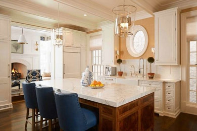 Kitchen - farmhouse kitchen idea in Chicago